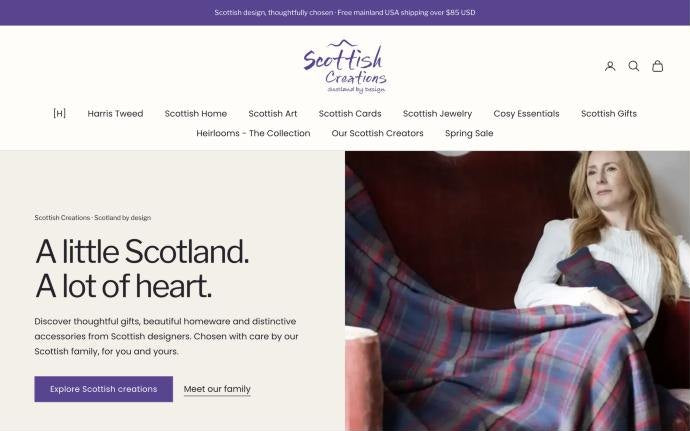 Homepage of Scottish Creations