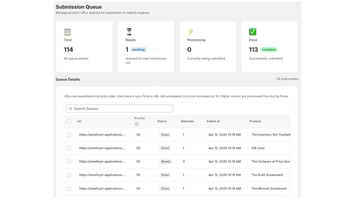 Search Index Manager