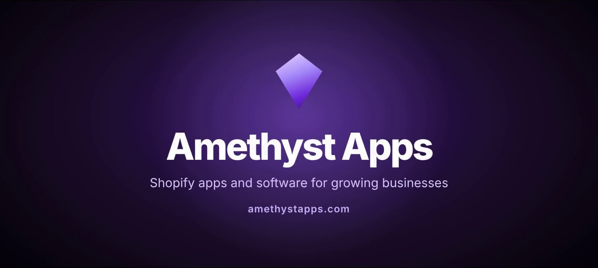 Amethyst Apps: Shopify apps and software for growing businesses