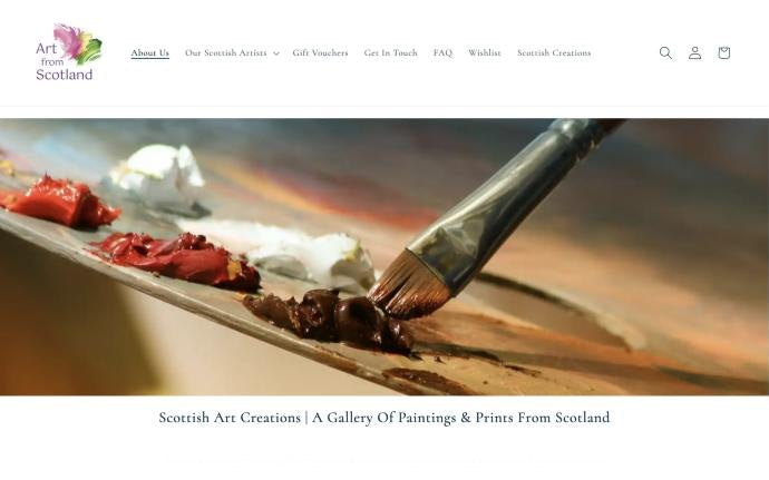 Homepage of Art from Scotland