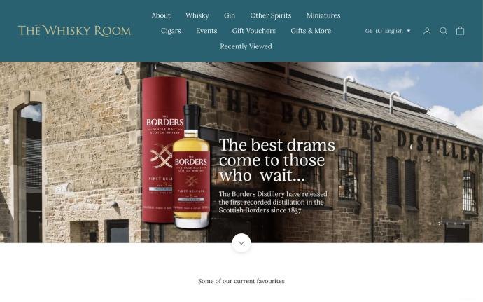 Homepage of The Whisky Room